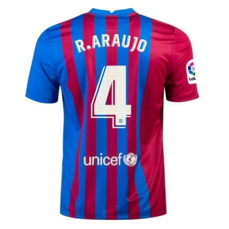 Billiga Fotbollströjor FC Barcelona Ronald Araujo 4 Hemma tröja 2021/22 Kortärmad
